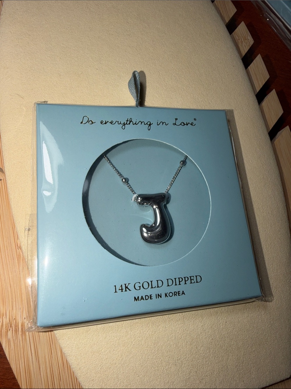 Do everything in Love Silver-Tone 'J' Initial Necklace